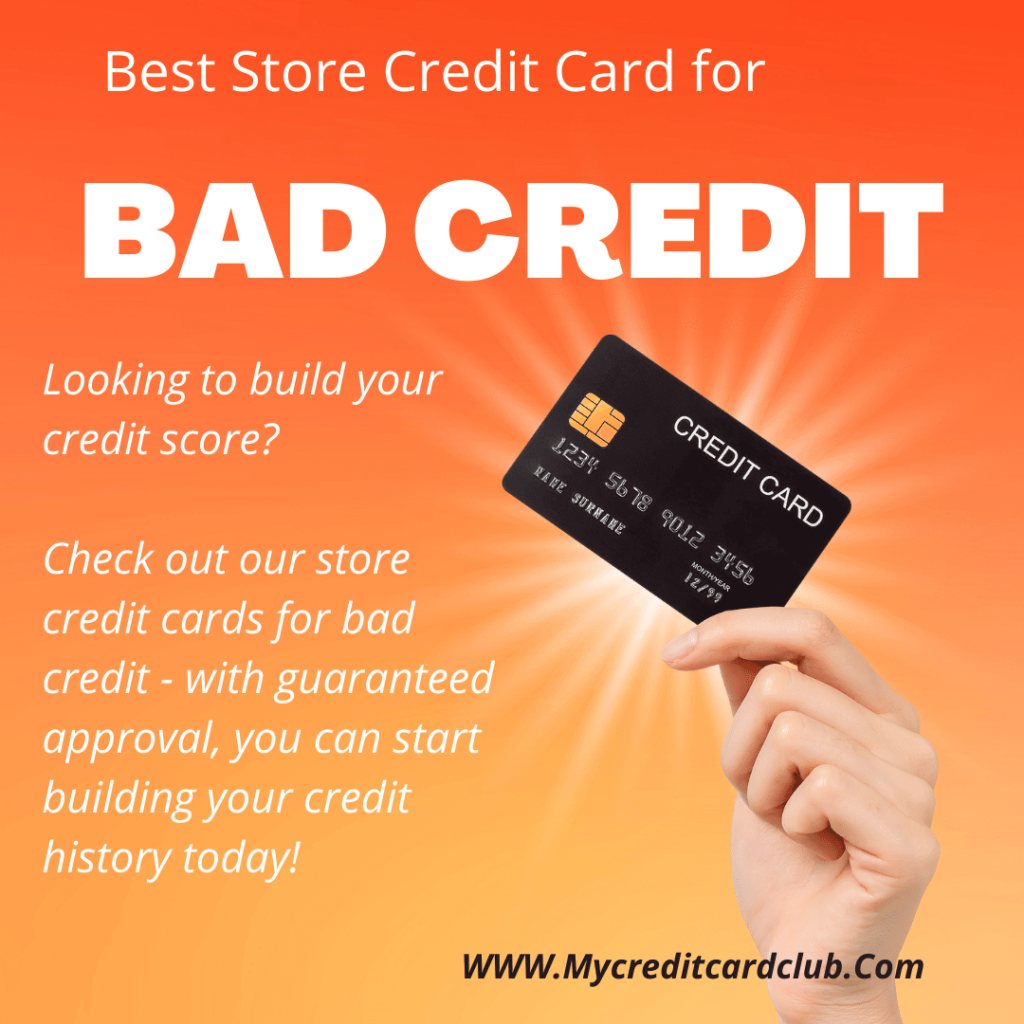 Best Store credit card for bad credit