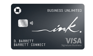 Chase Ink Business Unlimited Best for cashback on business Expenses