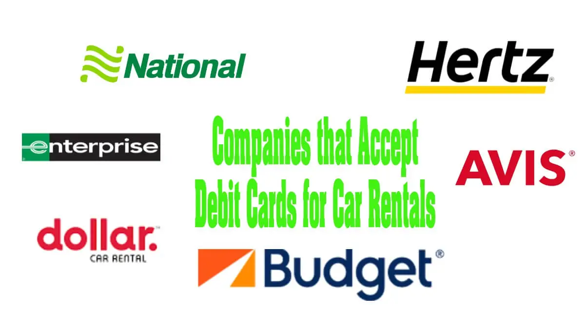 Companies that Accept Debit Cards for Car Rentals
