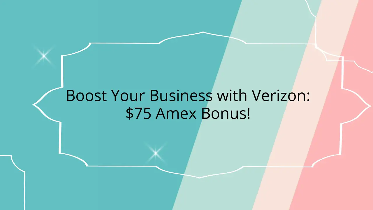 Verizon Fios Business Deal Get $75 Back From Amex